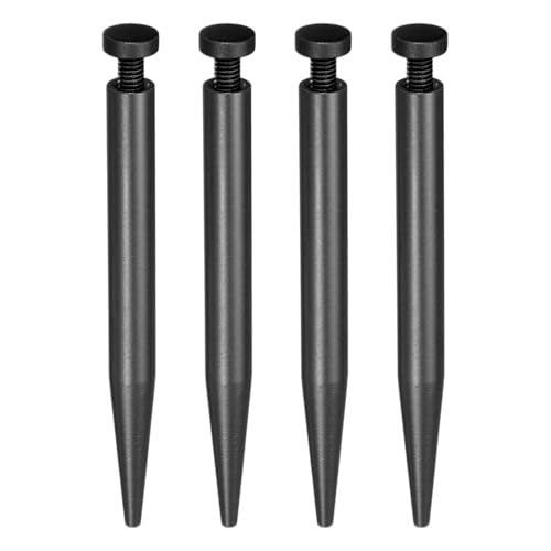 uxcell 0.3" x 2.9"Standoff Screws Sign Mounting Hardware Kit 4 Pcs Black - color: Black, size: 0.3" x 2.9"