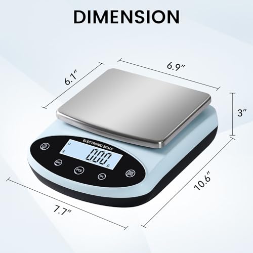 Analytical Balance 5000g x 0.01g Digital Gram Scale 0.01g Accuracy Precision Lab Scale 13 Unit High Precision Digital Scale for Laboratory, Jewelry Weighing