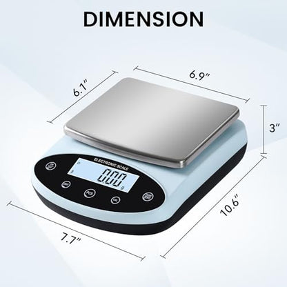 Analytical Balance 5000g x 0.01g Digital Gram Scale 0.01g Accuracy Precision Lab Scale 13 Unit High Precision Digital Scale for Laboratory, Jewelry Weighing