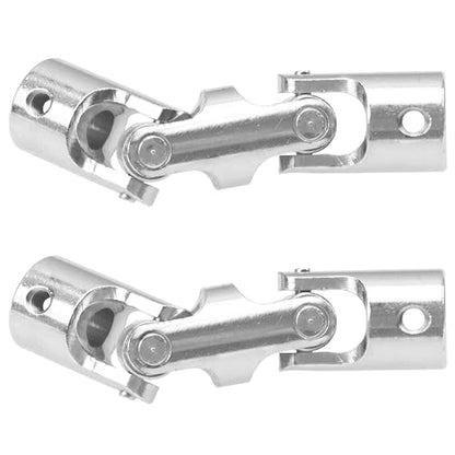 2Pcs Vgoohobby 4mm/5mm/6mm RC Boat Shaft Coupler 3 Section U Joint Coupling for RC Car Boat Robotics DIY (5mm to 5mm) - size: 5mm-5mm