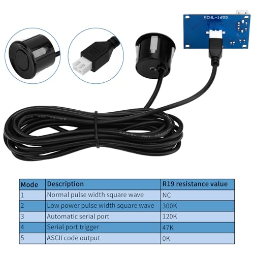2 Pcs Ultrasonic Distance Sensor for Arduino High Precision Waterproof Low Power Consumption Integrated Ultrasonic Sensor Module for Distance Measurement Obstacle Avoidance Industrial Control HC-SR04T