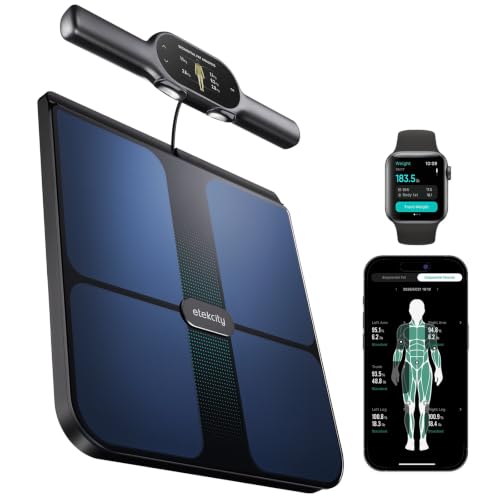 Etekcity WiFi 8-Electrode Smart Scale for Body Weight and Fat - color: Black, size: 13.4 x 12.6 inches