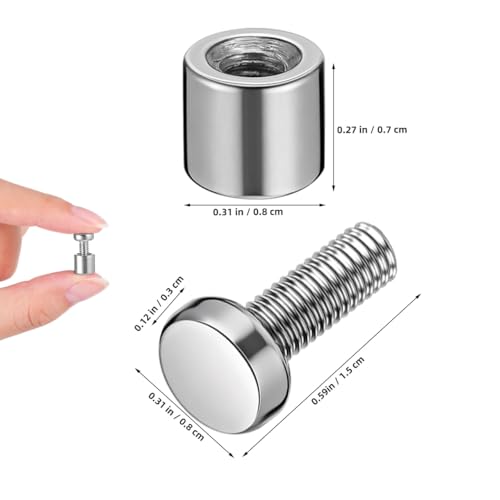 NUOBESTY Standoff Screws with Caps M4*12 12 Sets