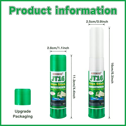 Geeetech 6‑Pack 3D Printer Glue Sticks, 36g, Enhanced First Layer Adhesion - color: 6 PC