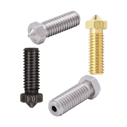 15PCS Nozzles Kit for Anycubic Vyper, 3D Printer Parts 5PCS Hardened Steel + 5PCS Stainless Steel + 5PCS Brass 0.4mm Nozzles Kit for Vyper, Kobra Plus, Kobra Max - style: Vyper Brass+Harden Steel+Stainless steel - 0.4mm