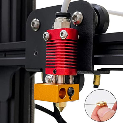 Aokin 10 Pcs 0.6mm 3D Printer Nozzles MK8 Extruder Nozzles and 5 Pcs 0.5mm Stainless Steel Nozzle Cleaning Needles for Creality Ender 3/3 Pro/3 V2, Ender 5/5 Pro, CR-10/10S, Makerbot, Anet A8 - color: 0.6mm
