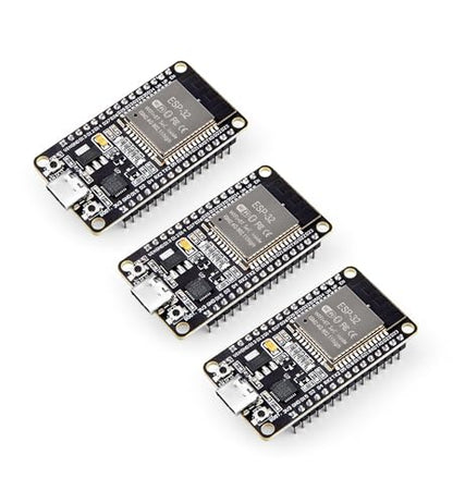 ELEGOO 3PCS ESP-32 Dev Boards, ESP-WROOM-32, USB-C, WiFi Bluetooth 4.2