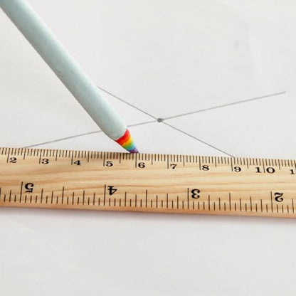 Rulers, 6, 8, 12 inch Wooden Rulers, Pack of 3