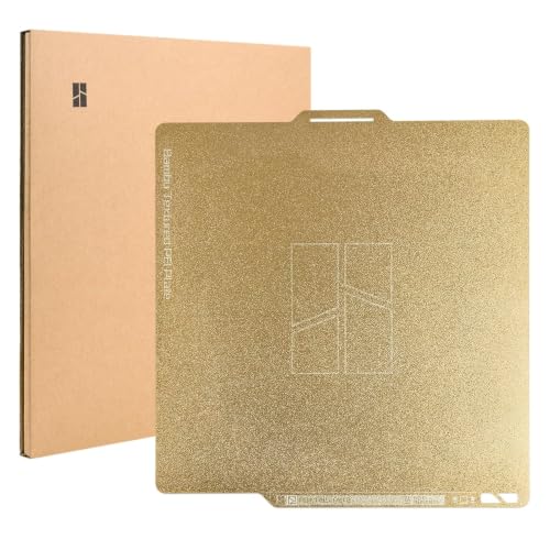 Bamboo Original Double Sided Textured PEI Build Plate Flexible Removal Spring Steel Sheet 257x257mm for Bambu Lab X1C / X1 / X1E / P1P / P1S /P2S/ A1 3D Printer - style: Dual-Sided Textured PEI