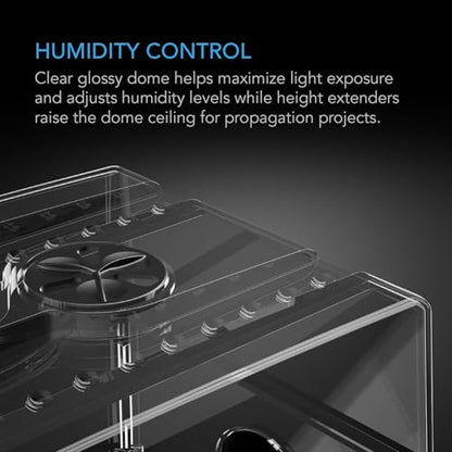 AC Infinity Humidity Dome 5x8, Heavy-Duty 3mm Seed Starter Propagation Kit - size: Dome Kit
