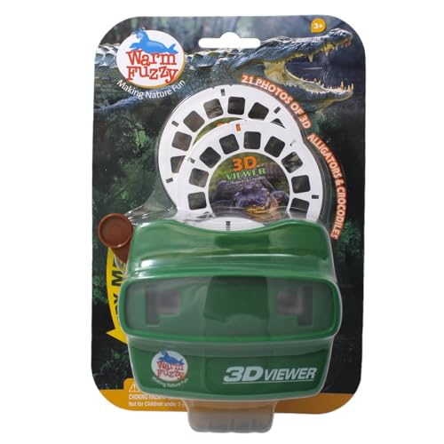WARM FUZZY Alligator 3D Viewfinder | 3 Reels & 21 HD 3D Images - color: Alligator
