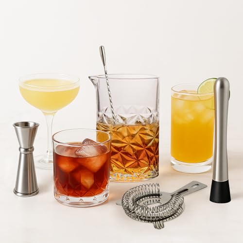 Cocktail Mixing Glass Kit, Bartender Gifts for Men