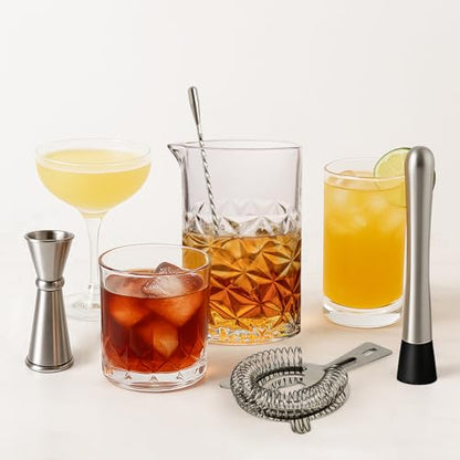Cocktail Mixing Glass Kit, Bartender Gifts for Men