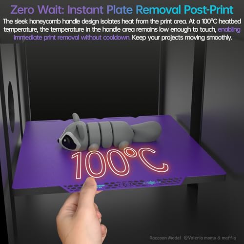 BIQU CryoGrip Pro Glacier Build Plate for Snap-Maker U1 3D Printer - color: Glacier-Purple, size: 276*301MM-U1, style: Glacier