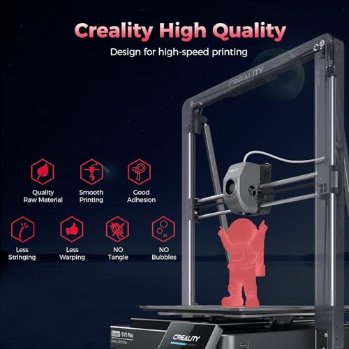 Creality Official Hyper PLA Filament 1.75mm, Glow in The Dark Filament, 3D Luminous PLA Printer Filament, RFID Filament, Best with UV Lamps, Fit Most FDM 3D Printers, 1kg Spool (2.2 lbs) Pink - color: Luminous Pink