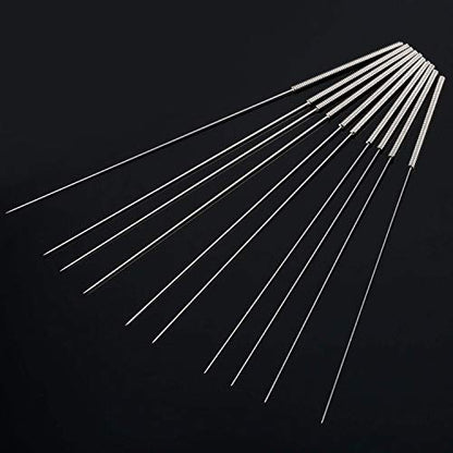 HESTYA 3D Printer Nozzle Cleaning Kit 0.4mm Stainless Steel Nozzle Cleaning Tool Kit 3D Printer Cleaning Needles, Drill Bits for 3D Printer Accessory, 10 Pack