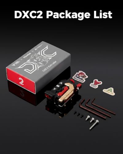 Creality Official DXC2 Extruder, Upgrade K2 Plus/K2/K2 Pro Extruder Kit, Innovative Dual Gear Design and Magnetic Snap Structure, 3D Printer Extrusion Accessories for K2 Series