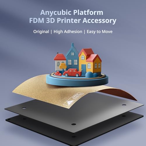 Anycubic Spring Steel Magnetic Platform 3D Printer Accessory, Durable and Tough Compatible with Anycubic Kobra 3、Anycubic Kobra 3 Combo 3D Printer