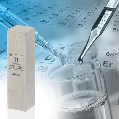 PATIKIL Titanium Cube, 0.5x0.5x2" Ti Density Stick High Density Element Rod Unique Metal Cube Periodic Table of Elements Collections Lab Experiment Teacher Scientific Classes - size: 0.5x0.5x2", style: Titanium