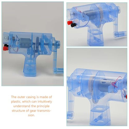 GANAZONO Hand Crank Generator Kit for Kids Educational Physics Science Experiment Portable Miniature Power Generator Teaching Tool 5.3 Inch