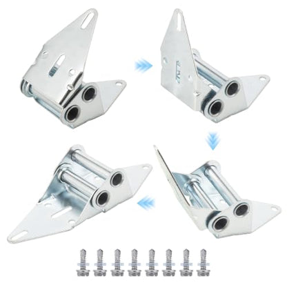 2-Pack #3 Garage Door Hinges, Heavy Duty 14 Gauge Galvanized Steel - size: #3