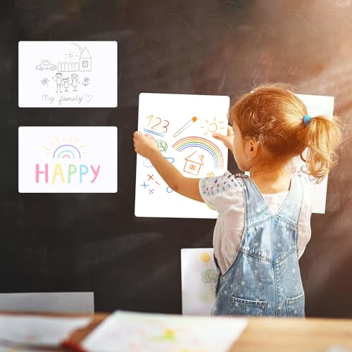 SVNOOC Multi-Use Dry Erase Board Dry Erase Small White Board for Classroom Office Home, 5.5x8.5 inches Lapboards for Students School Meeting Message (6 Pack) - size: 5.5x8.5 inches