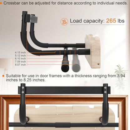 Hangboard Rock Climbing Hangboard with Door Way Pull Up Bar