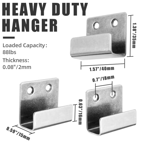 Luomorgo Tile Display Wall Hanger, Medium Size, Silver, 10 Pcs - size: Medium Silver