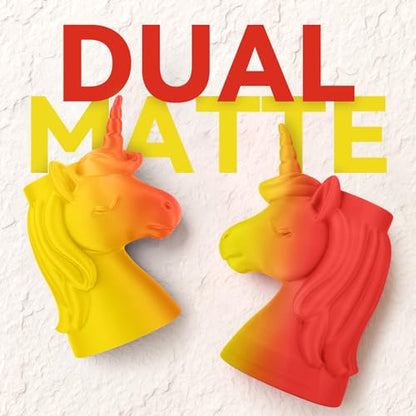SUNLU Dual Color Matte PLA Filament 1.75mm, Yellow and Red - color: Dual Yellow Red, size: 1KG