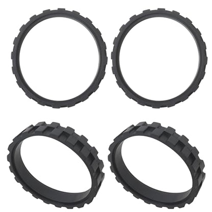 Latest 4-Piece Anti-Slip Rubber Tire Set with Enhanced Grip for i-Robot Roomba 700 and for 800 Series