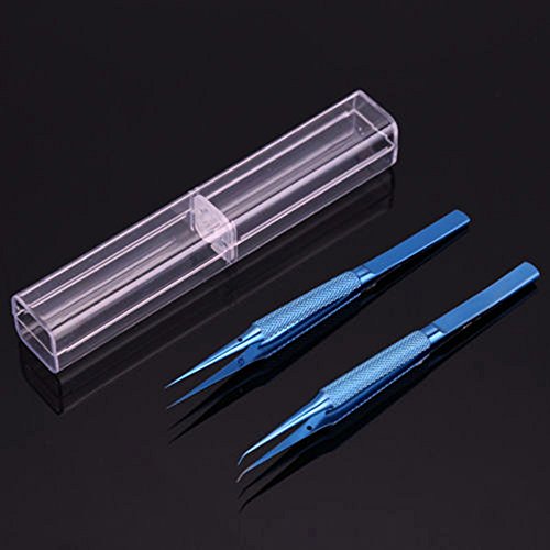 1PC TS-11 Precision Titanium Alloy Tweezers for Mobile Phone iPhone Motherboard Fingerprint Jump Line Wire Repair Microscope Tweezers (Pack of 2) - size: TS-11 Straight Tweezers (Pack of 2)