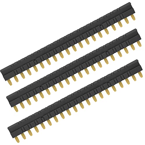 Electromagnetic Relay Jumper General Purpose Suitable for Socket HF41F-1Z-C2 Screw Terminal and Spring-Loaded Linker Connector Short Piece Connection Piece 3 PCS - size: 3 Black Jumpers