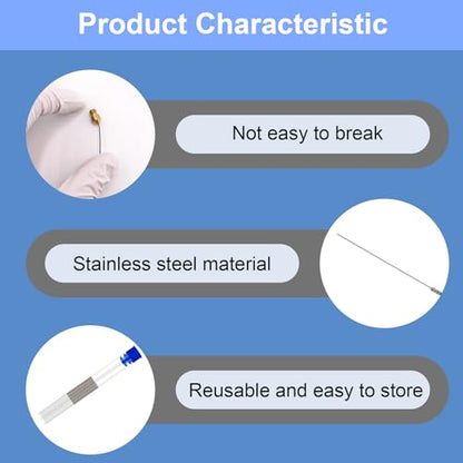 0.3mm 3D Printer Nozzle Cleaning Needles 10Pcs – Stainless Steel Clog Remover Tool Kit for Extruder Nozzles |3D Printer Nozzle Cleaner (Total Length: 70mm) - style: 10Pcs 3D Printer Nozzle Cleaning Needles 0.3mm