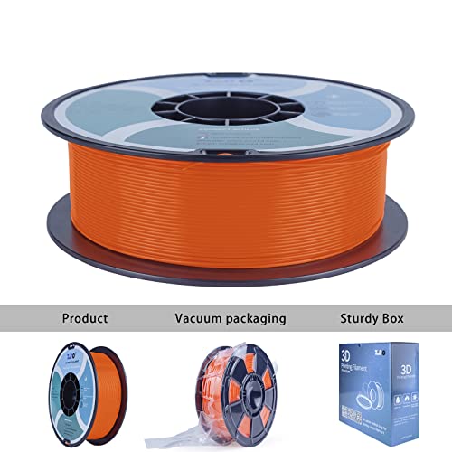ZIRO Fluorescence PLA Filament, NOT Glow in The Dark, 1kg Fluo Orange - color: Fluo-orange