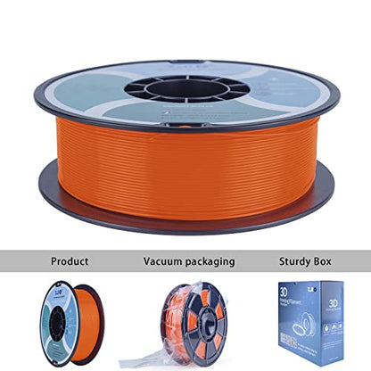 ZIRO Fluorescence PLA Filament, NOT Glow in The Dark, 1kg Fluo Orange - color: Fluo-orange