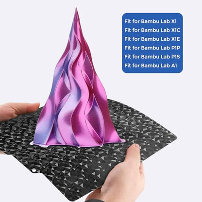Double Sided PEO PET Build Plate for Bambu Lab A1/P1P/X1C/X1/X1E/P1S - size: 257*257mm