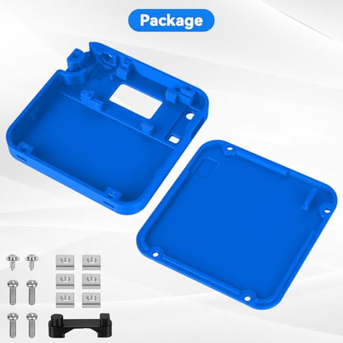 Heltec V3 Case for ESP32 LoRa V3 Development Board Custom Meshtastic Case with Antenna Port and Charging Slot (N32, Blue) - color: Blue