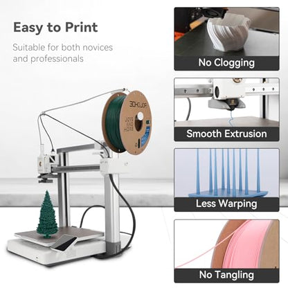 3DHoJor PLA+ 3D Printer Filament Pine Green,1KG - color: Pine Green