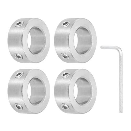 MECCANIXITY 4Pcs Shaft Collars 16mm Bore 2 Screw 28mm OD 12mm Thick - size: 16mm ID 28mm OD 12mm H with 2 Screw