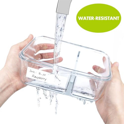 Removable Freezer Labels, 2000 PCS Water/Oil/Tear Resistant Blank Stickers - color: 2000-blank, size: 1” x 3”
