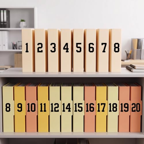 TaoBary 8 Sheets Mailbox Numbers Stickers Self Adhesive 0-9, Black, 3 Inch - color: Black, size: 3 Inch