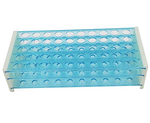 50 Positions Plastic Test Tube Stand Bracket Rack Detachable Centrifuge Tube Rack (18mm Hole) - size: 18mm Hole