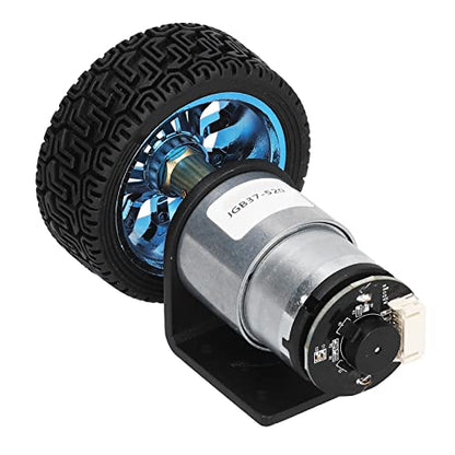 Encoder Motor Kit, DC 12V 110RPM Speed Control with Magnetic Encoder for Balance Car DIY Smart Car Brass Copper D Shaft 6mm 1 Set