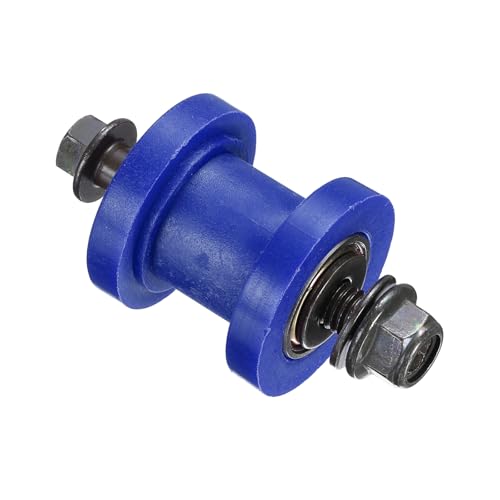 PATIKIL 8mm Grooved Roller Pulley Tensioner Chain Roller Pulley Mini Blue - color: Blue