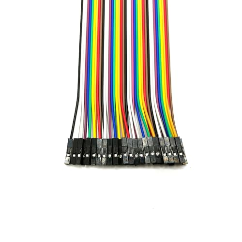 120PCS Real Pure Copper Breadboard Jumper Wires Conducts Electricity Well,Multicolored OFC Dupont Wire for Arduino ESP32 Raspberry Pi DIY Projects,All Copper Wires M-M/F-F/M-F,8 inches