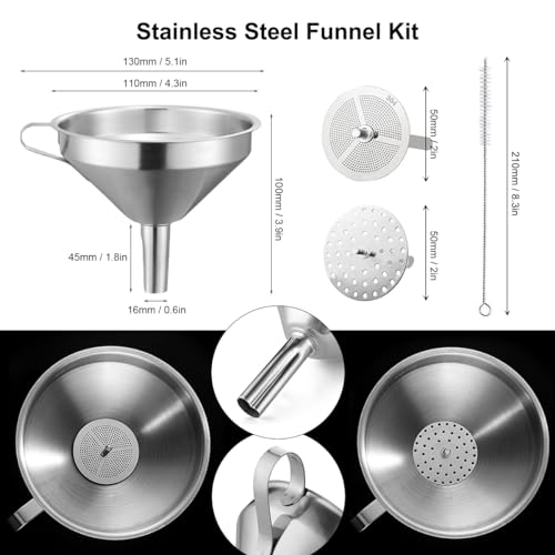 Resin 3D Printer Accessories Kit for Cleanup with Funnel & Silicone Mat