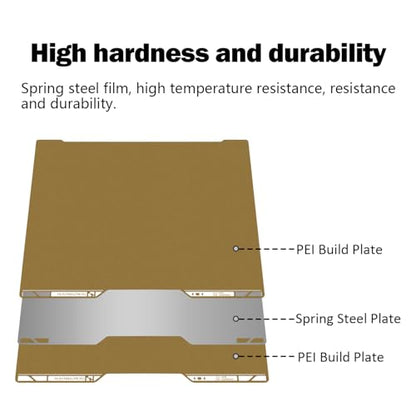 H2D/H2S Double Sided Textured Build Plate for Bambu Lab 3D Printer (Gold) - color: Gold