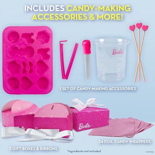 Barbie Candy Making Food Science Kit with 5 Recipes for Kids Ages 8-12