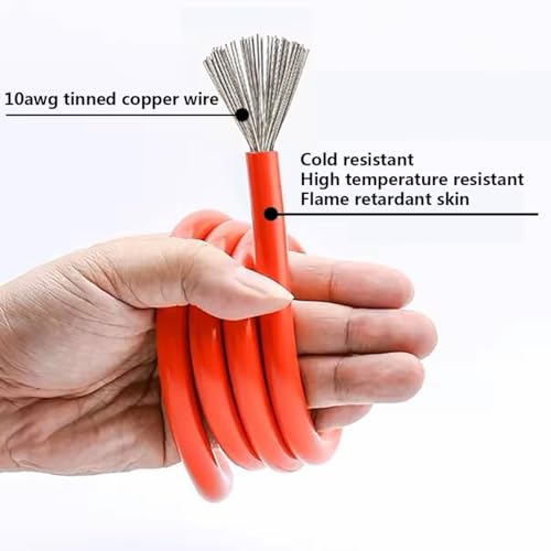 Battery Alligator Clips,10AWG Female EC5 Jump Starter Cable with Battery Clamps,Alligator Clip Clamp to EC5 Connector Extension Charging Cable for Emergency Car Jump Starter Booster.(60CM) - size: 10AWG Clip to EC5