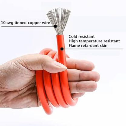 Battery Alligator Clips,10AWG Female EC5 Jump Starter Cable with Battery Clamps,Alligator Clip Clamp to EC5 Connector Extension Charging Cable for Emergency Car Jump Starter Booster.(60CM) - size: 10AWG Clip to EC5